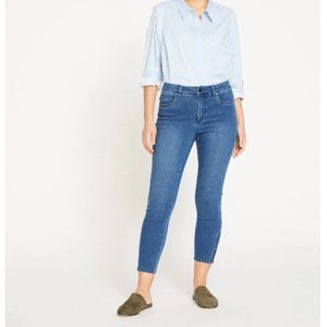 Universal Standard Ankle Zip Seine High Rise Skinny Jeans 27 Inch True B…